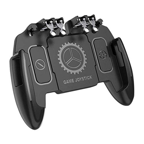 DLXX Nuevo Controlador de Juegos de Seis Dedos Controlador Pubg Gamepad Pubg Mobile Trigger L1R1 Shooter Joystick Game Pad Teléfono Gamepad Controller, Negro, Italia