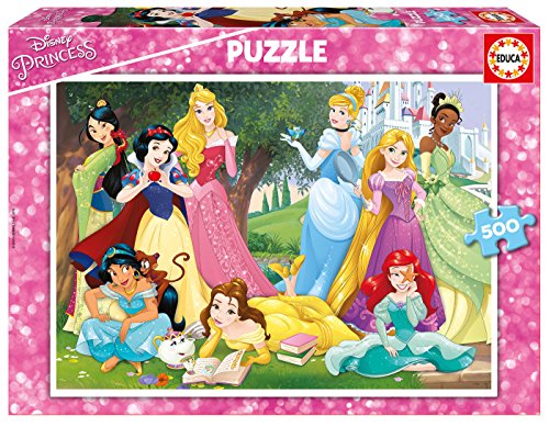 Educa Borras - Serie Disney, Puzzle 500 piezas Princesas Disney (17723)