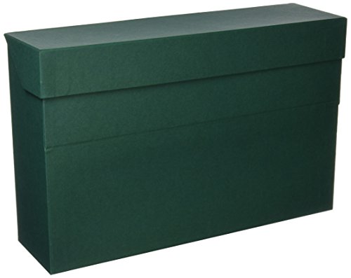 Elba 100580262 - Caja de transferencia de cartón forrado con tela, 10 cm, color verde