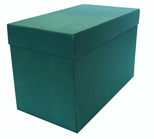 Elba 100580265 - Caja de transferencia de cartón forrado con tela, 21 cm, color verde