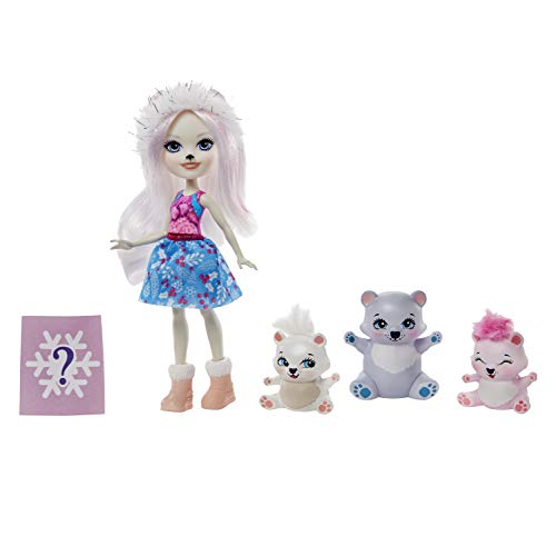 Enchantimals Pristina Polar Bear MUÑECA Y Familia (Mattel GJX47)