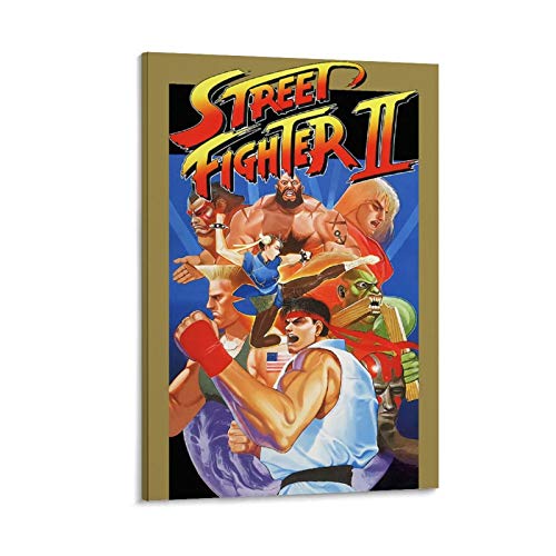 ERTYC Póster decorativo de Game Street Fighter II para pared de salón, dormitorio, 20 x 30 cm