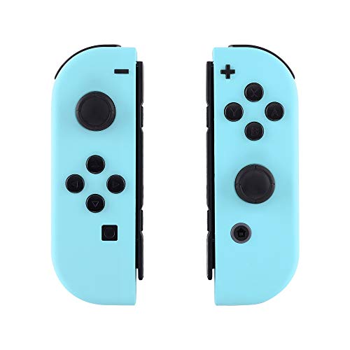 eXtremeRate Carcasa Joy-con para Nintendo Switch Funda de Agarre de reemplazo Shell de Bricolaje esmerilada con Botón Completo para Nintendo Switch No Incluye la Carcasa de la Consola (Azul Turquesa)