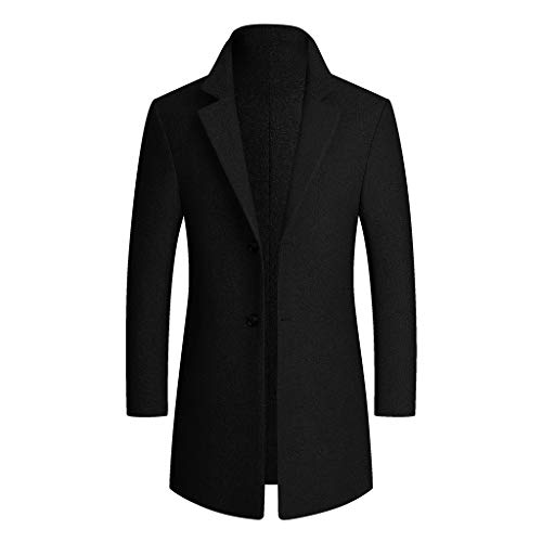 FAMILIZO Abrigos Hombre Elegante Gabardina Casual para Hombre Chaqueta De Abrigo Largo Negocios Outwear Chaqueta Hombre Invierno Rebajas Ropa Hombre Invierno Abrigo