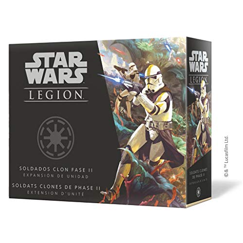 Fantasy Flight Games- Star Wars Legion - Soldados Clon Fase II Expansión de Unidad, Color (SWL61ES)