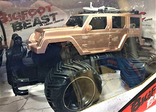 FENTOYS Coche R/C. Bigfoot Beast. con batería para Cargar con USB. Escala 1:16.. Medida del Coche: 27x20x14 cms. Aprox..