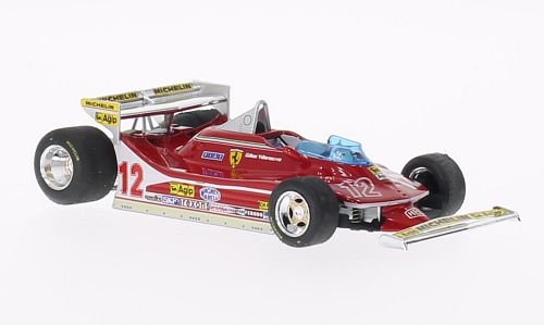 Ferrari 312 T4, No.12, GP Monaco , GP Monaco, 1979, Modelo de Auto, modello completo, Brumm 1:43