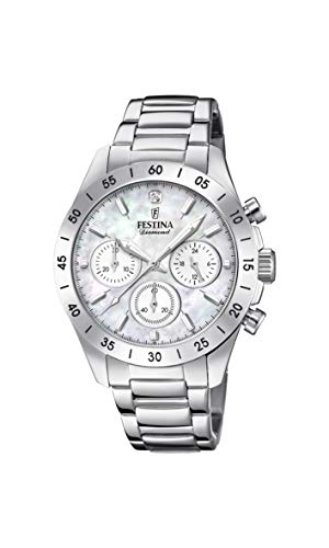 Festina Reloj Cronógrafo para Mujer de Cuarzo con Correa en Acero Inoxidable F20397/1