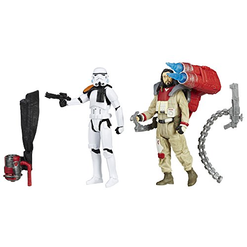 Figuras de acción B7260AS0 de Star Wars: Rogue One Baze Malbus vs Soldado de Asalto Soldado de Asalto Imperial, 9,5 cm.