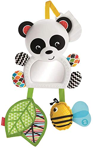 Fisher-Price Panda activity de paseo, juguete colgante para bebé recién nacido (Mattel FGH91)
