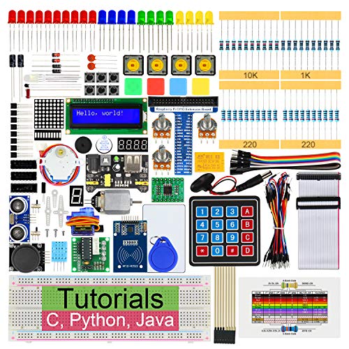 Freenove RFID Starter Kit for Raspberry Pi 4 B 3 B+ 400, 423-Page Detailed Tutorials, Python C Java Code, 204 Items, 53 Projects, Solderless Breadboard