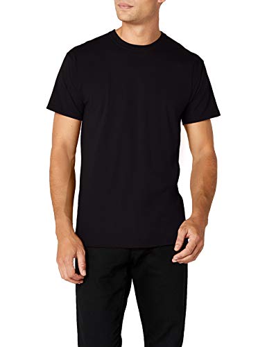 Fruit of the Loom Premium Tee Single, Camiseta manga corta para Hombre, Negro (Black), Medium