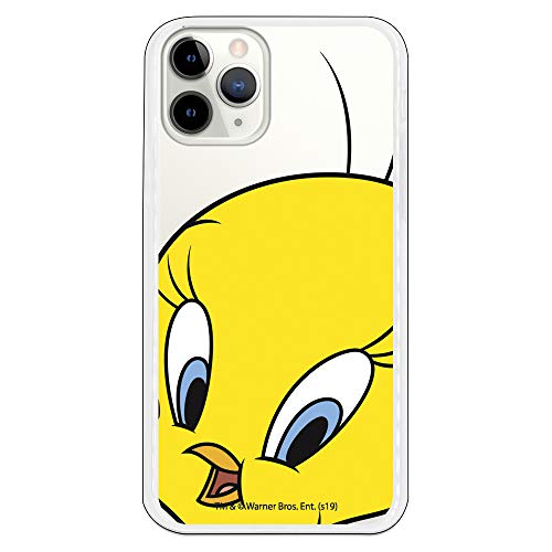 Funda para iPhone 11 Pro Oficial de Looney Tunes Piolín Silueta Transparente para Proteger tu móvil. Carcasa para Apple de Silicona Flexible con Licencia Oficial de Warner Bros.