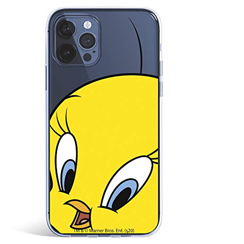 Funda para iPhone 12 Pro MAX Oficial de Looney Tunes Piolín Silueta Transparente para Proteger tu móvil. Carcasa para Apple de Silicona Flexible con Licencia Oficial de Warner Bros.