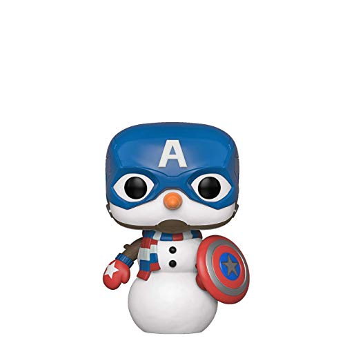 Funko POP! Bobble Vinyle Marvel: Holiday Figura de Captain America