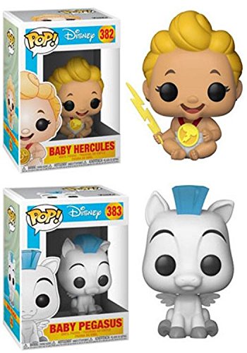 Funko POP! Hercules: Baby Hercules + Baby Pegasus – Disney Stylized Vinyl Figure Bundle Set NEW