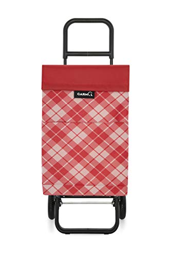 Garmol Carro Compra, Rojo y Blanco, 48L