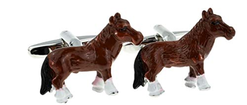 Gemelolandia | Gemelos para camisa Caballo de condado Gemelos Originales Para Camisas | Para Hombres y Niños | Regalos Para Bodas, Comuniones, Bautizos y Otros Eventos