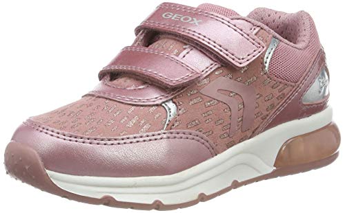 Geox J SPACECLUB Girl B, Zapatillas Niños, Rosa Antique Rose C8056, 25 EU