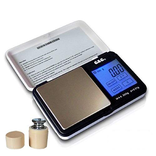 G&G - Báscula digital de precisión - Peso máximo: 300 g / Granularidad: 0, 01 g - Color Blanco