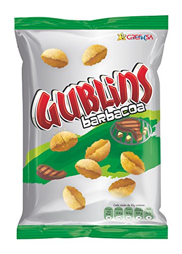 Grefusa - Gublins | Producto de Aperitivo Frito con Sabor a Barbacoa - 135 gr