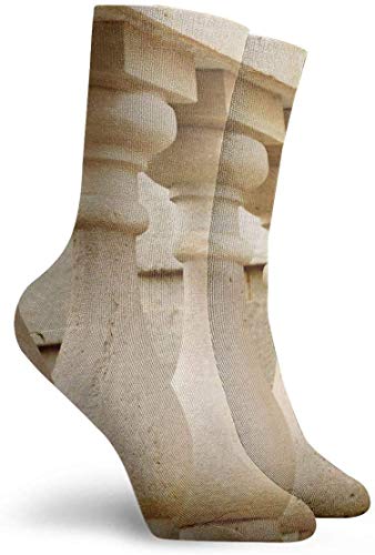 Hangdachang Novedad Funny Crazy Crew Calcetines Detalle arquitectónico Impreso Sport Athletic Calcetines 30cm Long Calcetines de regalo personalizados