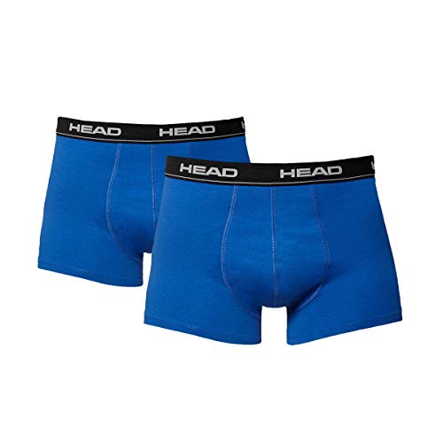 Head Basic 2P, Bóxer para Hombre, Multicolor (Azul/Negro), S, (Pack de 2)