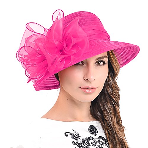 HISSHE Ascot Derby Bowler Iglesia Cloche Sombrero Bowknot Vestido de Novia Gorra S051