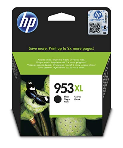HP 953XL L0S70AE, Negro, Cartucho de Tinta de Alta Capacidad Original, compatible con impresoras de inyección de tinta HP OfficeJet Pro 7720, 7730, 7740, OfficeJet Pro Series 8000