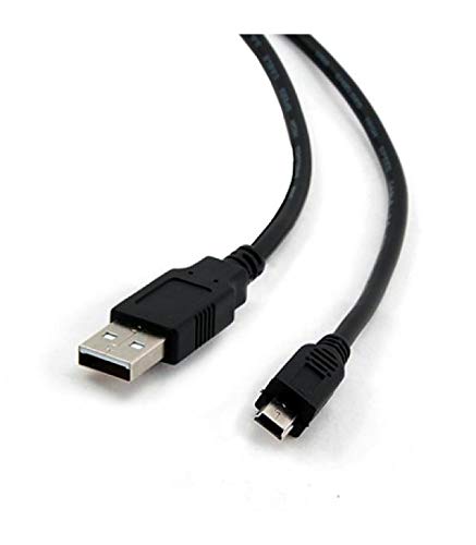 iggual PSICCP-USB2-AM5P-6 - Cable de conexión USB 2.0 A Macho para Mini USB B Macho, 5-Pin, 1.8 Metros, Color Negro