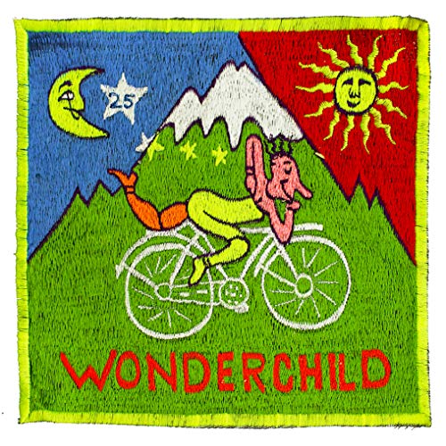 'imzauber Bosque"Hofmeister Muñeco Wonderbook rchild parche (18 cm, Negro Luz activo, handgestickt sin PC) Psychedelic Acid LSD Maravillas infantil Albert Hofmeister Muñeco Goa PSY Patch