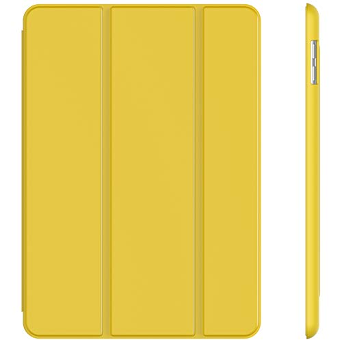 JETech Funda para iPad (9,7 Pulgadas 2018/2017 Modelo), Carcasa con Soporte Función, Auto-Sueño/Estela, Amarillo