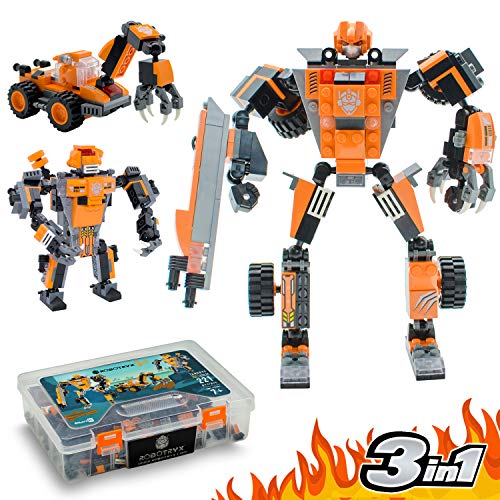 JITTERYGIT Juguete Robot Stem | Divertido Juego Creativo 3 en 1 | Juguetes de construcción para niños de 6-14 años de Edad | El Mejor Juguete de Regalo para niños | Kit de póster Gratis Incluido