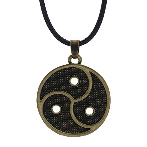 Joyería Collar Retro De Viking De Los Hombres Populares Accesorios De Aleación De Tai Chi Yin Yang Bagua Colgante De Navidad Regalo De Cumpleaños,Bronce