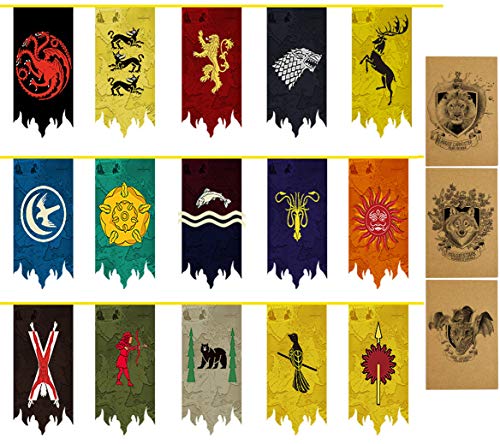 Juego de Tronos Banner, Juego de tronos Bandera (5m 15pcs)