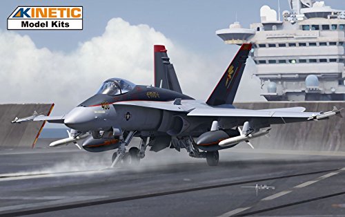 Kinetic k48031 Maqueta de F/A-18 C US Navy, Swiss Air Force, Finnish a y Topgun, Juego