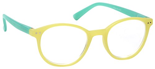 La Compañía Gafas De Lectura Verde Claro Con Bordes Verdes Acabado Mate Ligero Lectores Estilo Diseñador Mujeres Señoras R25-6 Dioptria +3,50