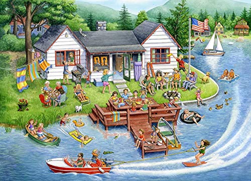 Lake House Jigsaw Puzzle 1000 Piece Finished size: 75cm*50cm