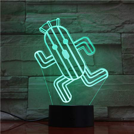 Lampara LED Final Fantasy Cactilio Cambia Color USB Luz Nocturna