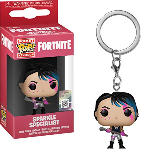 Last Level- Pocket Llavero Pop Fortnite. Sparkle Specialist, Multicolor (Funko 1), Color, Modelo Surtido