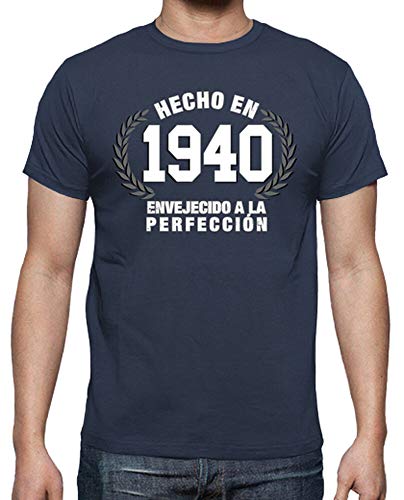 latostadora - Camiseta Hecho en 1940 para Hombre Denim S