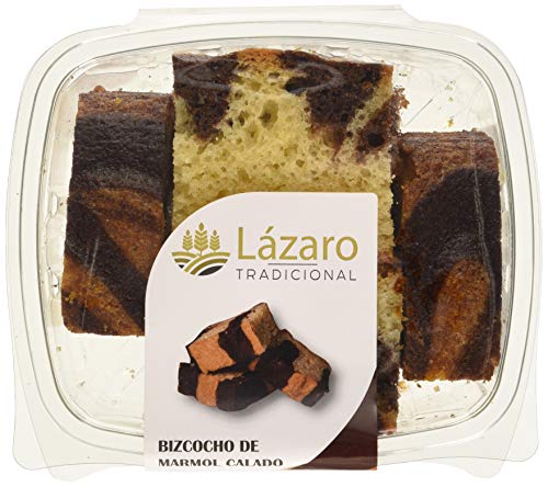 Lázaro Bizcocho Marmol Calado 350 g (Bizcocho Artesanal Marmolado Borracho con Almibar)