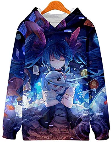 LIKEJJ sudaderas con capucha para mujer, unisex, impresión 3D, Hatsune Miku pullover con cordón de manga larga Hoodie-XXL_1