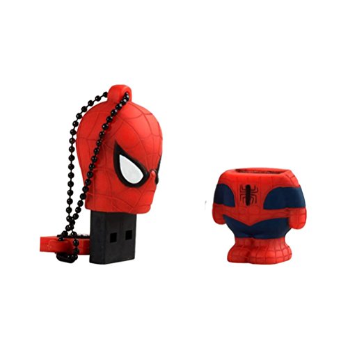 Llave USB 32 GB Spiderman - Memoria Flash Drive 2.0 Original Marvel Avengers, Tribe FD016705