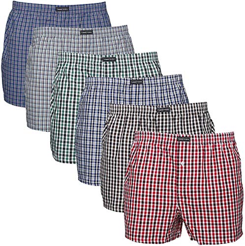 Lower East American Style, Bóxer, Hombre (Pack de 6), Multicolor, Medium