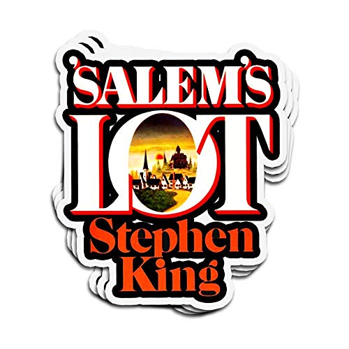 Lplpol 3 pegatinas de Salem's Lot King First Edition serie Salems troqueladas para ventana de ordenador portátil de 4 pulgadas