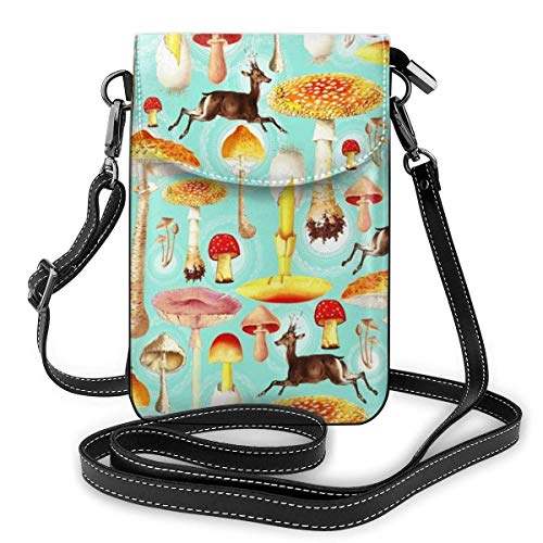 Lsjuee Cartera pequeña cruzada para teléfono celular con ranuras para tarjetas de crédito, correa de hombro ajustable, damasco, antiguo, clásico, con diseño de flores de damasco, ilustraciones tra