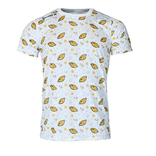 Luanvi Camiseta de Manga Corta Estampado Paella Valenciana Edición 2019, Unisex, Multicolor, XL