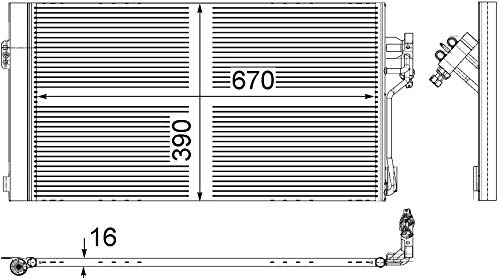 Mahle AC 761 000S Condensador A/C