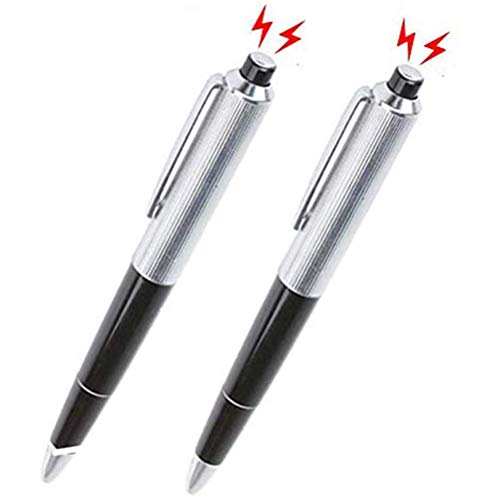 MAICOLA 2 pcs Segura Diversión Broma Choque Plumas Descarga eléctrica bolígrafo Broma Truco de la Broma de la mordaza Gadget para Juego del Cerebro Día de los Inocentes